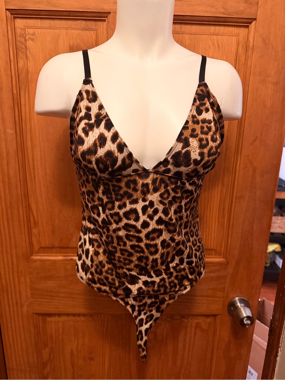 Chocolate Leopard Print Bodysuit - Brown and Black